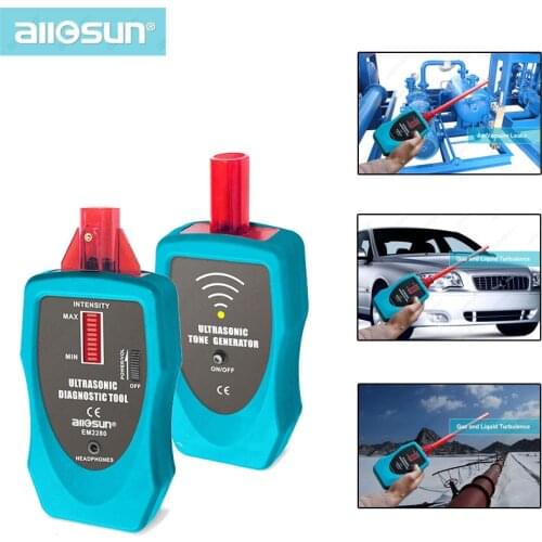 ALL SUN EM2280 Ultrasonic Diagnostic Tool Multifunction Leak Detector Gas Liquid Leak Detector Machine Fault Diagnostic Tool