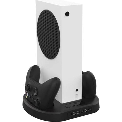 For Xbox Series S Vertical Stand Dual Controller Charger Dock Cooling Fan Games Console Safe Fast Charging Holder Cooler