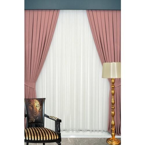 Wowlays Home Pleated Backdrop Curtain