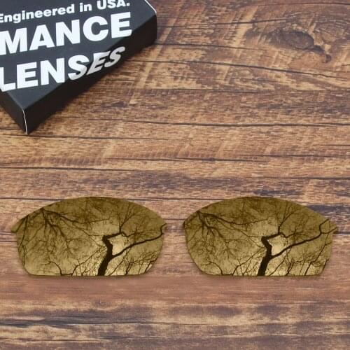 ToughAsNails Polarized Replacement Lenses for Oakley Flak Jacket Sunglasses Peach Gold (Lens Only)