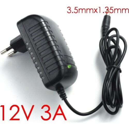 100PCS High quality 12V 3A 36W Tablet Battery Charger AC Adapter for Cube i7 Cube i9 tablet pc Power Supply Adapter 3.5mmx1.35mm