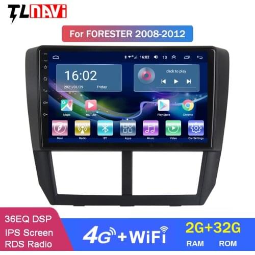 4G LTE 2G RAM 9 Inch Android 10 Car Radio For 2008 2009 2010 2011 2012 Subaru Forester GPS Audio Head Unit Multimedia Player