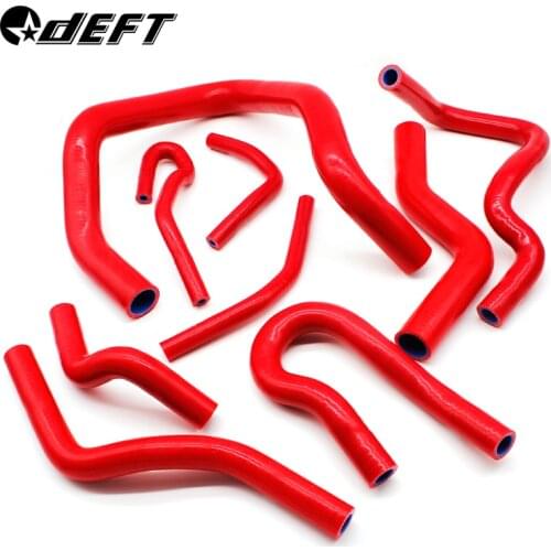 9Pcs Auto Silicone Radiator Hose Kit for Honda Civic D15 D16 SOHC EG EK 1992 1993 1994 1995-2000 Car Accessories 4.5mm Thickness