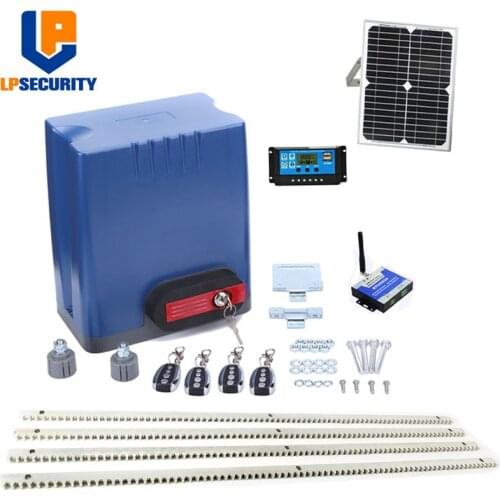 800KG automatic sliding gate motor operator smartphone remote control by gsm door opener y solar powered for 6m gate max