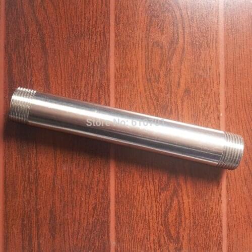 BSP 1" Male x 1" Male 304 Stainless Steel threaded Pipe Fitting SS304 Length 200MM