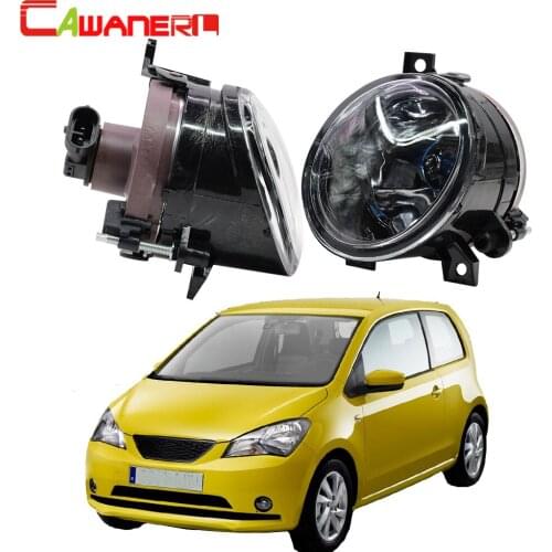 Cawanerl For Seat Mii 2012 2013 2014 Car Styling 100W Fog Light Assembly H11 Halogen Bulb Daytime Running Light DRL 12V