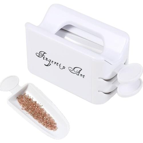 Double Layer French Nail Glitter Powder Recycling Box Storage Container For Recycled Dipping Powder Nail Art Equipment Tool