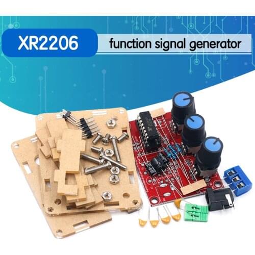 1Hz -1MHz XR2206 Function Signal Generator DIY Kit Sine/Triangle/Square Output Signal Generator Adjustable Frequency Amplitude