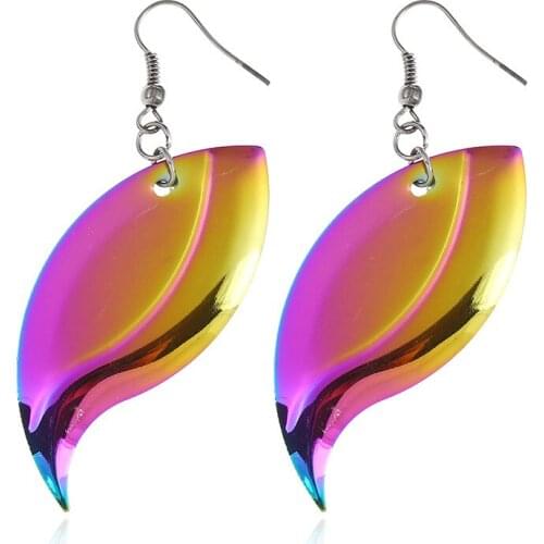 LZHLQ Boho Vintage Drop Earrings For Women 2020 Style Bohemia Ethnic Big Statement Earrings Female Brand Fashion Punk Jewelry