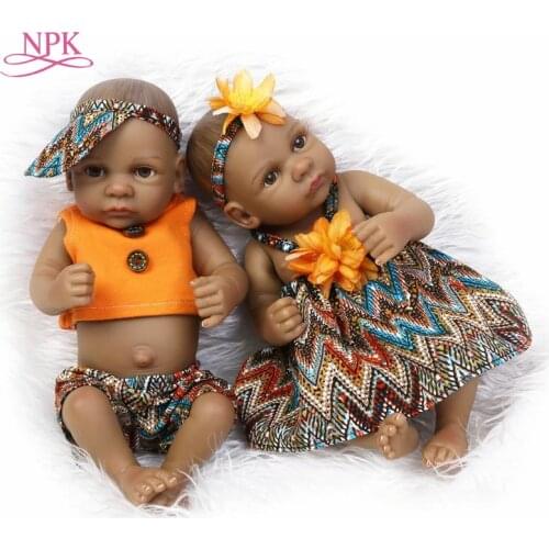 NPK Reborn Soft Fully Body Silicone Reborn Dolls 11Inch Newborn Babies Bebes Reborn Realista Doll For Girls Gift Bath Toys