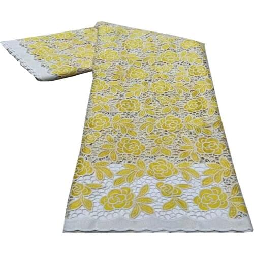 New African Lace Fabric High Quality Nigerian French Swiss voile Laces 5 Yards For Wedding Guipure Net Lace Fabrics XZ-170