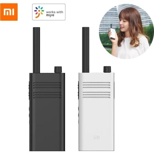 Original Xiaomi Mijia Walkie Talkie Lite 40mm Outdoor 5Km Large-Diameter Speaker Mini Radio Talkie Work With Mi Home App