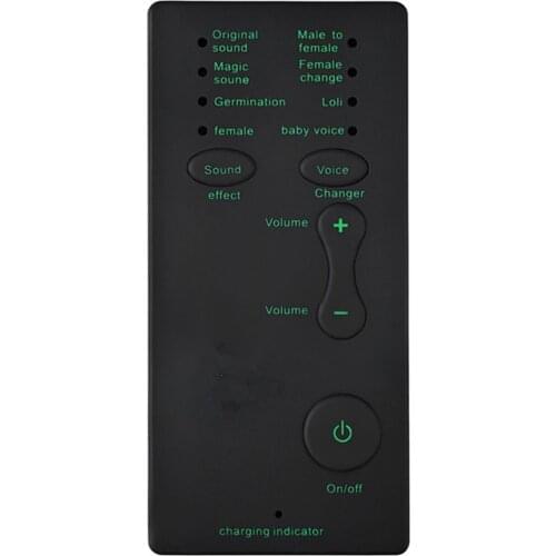 Mini Portable Sound Effects Machine Voice Changer Device Audio Card Sound Cards Sound Changer for Live Streaming Online Chatting