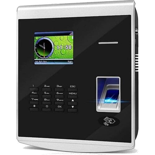 Employees Time Clock,with Free Software, Biometric Fingerprint Time Attendance Office Punch Clock,with RFID/PIN US Plug