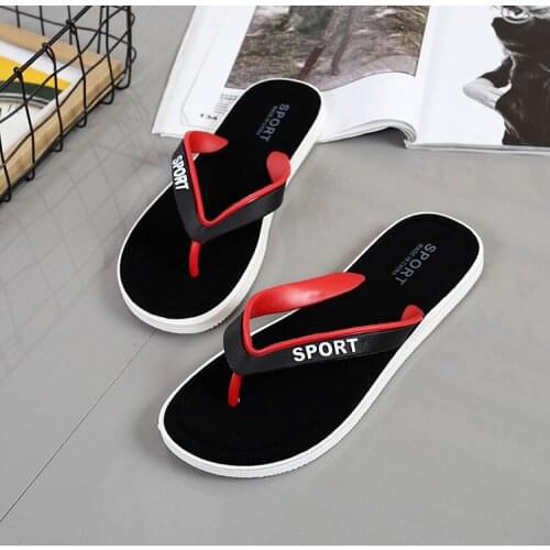 High Quality Summer Mens Slippers PVC Mens Flip-flops Lightweight Simple Anti-skid Mens Slippers Slides