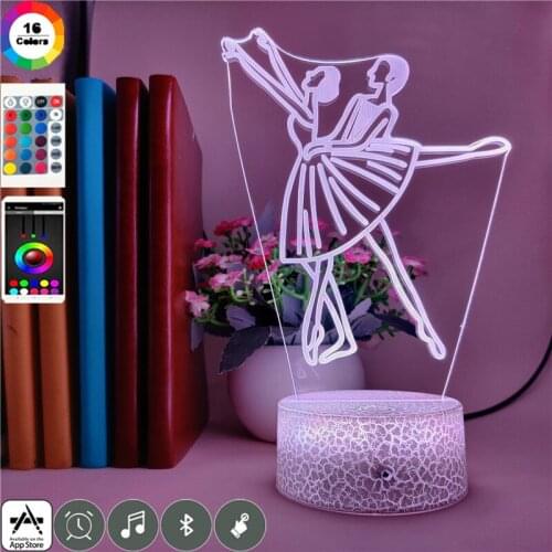 Ballroom Dancing Night Light LED Club Party Atmosphere Decoration 3D Lava Lamp Kids Room Nightlight Color Changing with Remote