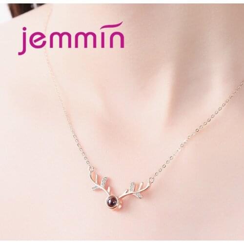 High Quality Korean Style 925 Sterling Silver Pendant Chain Necklaces Crystal Choker Wedding Party Jewelry for Women Joyas