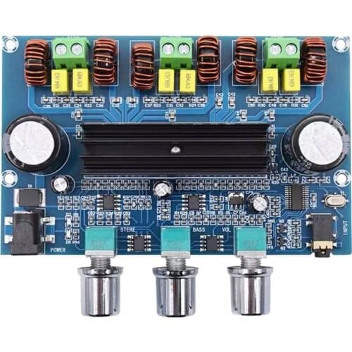XH-A305 High-Power Digital Power Amplifier Board TPA3116D2 Bluetooth 5.0 Digital Power Amplifier 2.1 Channel with AUX