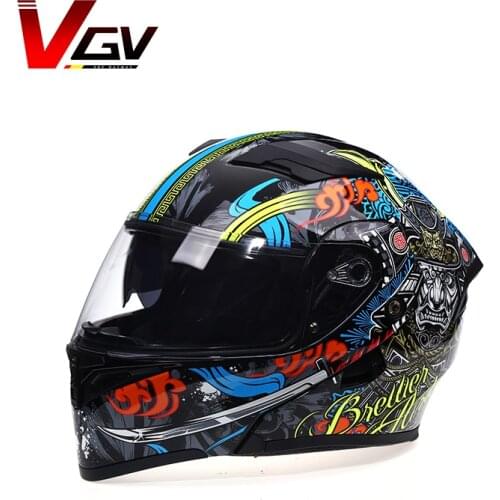 Capacete Casco DOT approved safety modular flip motorcycle helmet sailboat racing dual lens helmet inside mask helmet motorcycle
