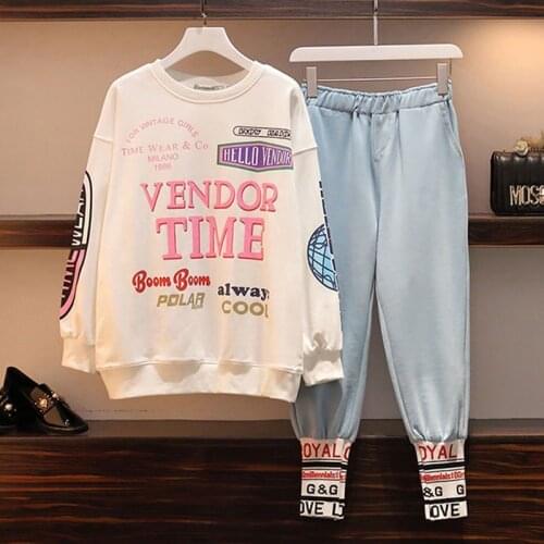 Two-piece Sports and Leisure Suit Womens Spring and Autumn 2020 New Korean Loose Fashion Two-piece Dress