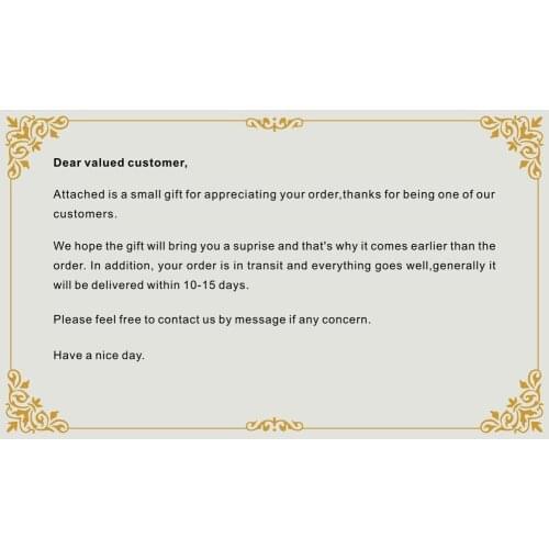 1pc Card Folding Message Card with Business Greeting Word Amazon Card