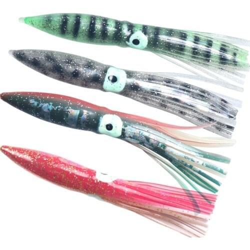 8pcs/bag 11cm 5g Soft Octopus Fishing Lures for Jigs Mixed Color Octopus Skirts Artificial Jigging Bait Squid Skirt Octopus