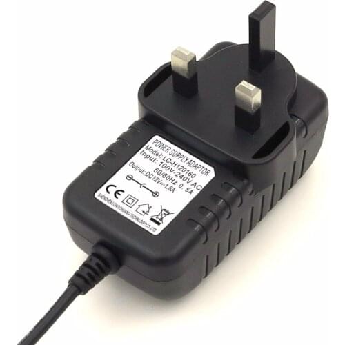 VORED 12V 1.6A AC Adapter Universal Charger Power Supply Adapter US/EU/UK/AU Plug DC 5.5*2.1mm for Chair Massager Free Shipping