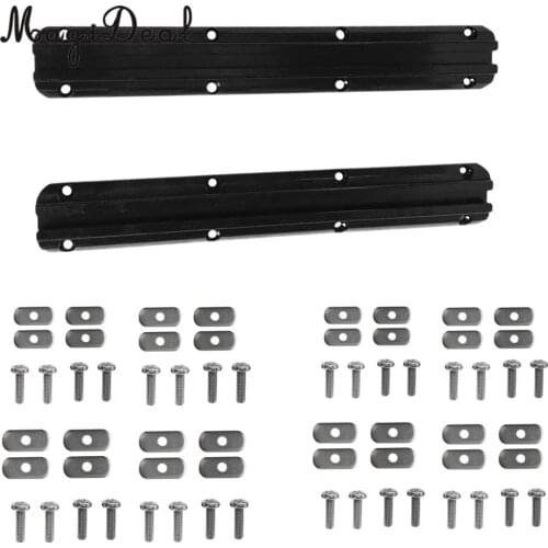 Aluminum Pair 12 inch Rail Hold Mount with Screws Mounting Hardware for Kayak Boat Dinghy Fishing Pole Rod Holder Accessories