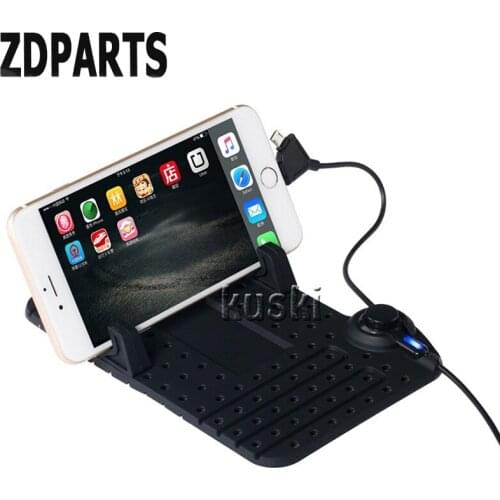ZDPARTS Car Anti-skid Pad Mat Phone Holder Charger For Skoda Octavia A5 A7 2 Rapid Fabia Ford Focus 2 3 Fiesta Mondeo MK Cover