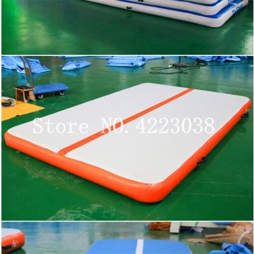 Free Shipping 4*4*0.2M Hot Sale Folding High Jumping Mat Gymnastics Air Training Mat, Inflatable Cheerleading Air Track