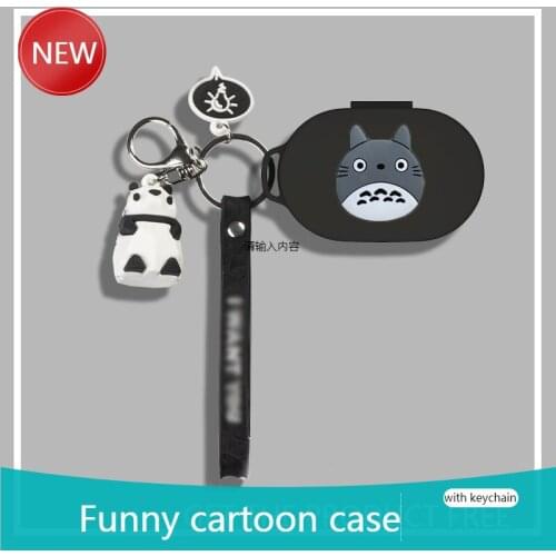 For Realme Buds Q Cartoon dog Wireless Bluetooth Earphone Case Charging box soft shockproof Cover For Realme BudsQ Case