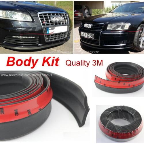 Make car lower Body Kit / For Audi A5 S5 RS5 2007~2015 / Car Bumper Lip / Front / Rear Skirt Spoiler / Deflector Rubber Strip
