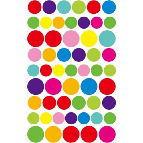 Colorful Circle Stickers Scrapbook Planner Memo Stationery DIY Diary Album Phone Stickers Kids Toy Children Gifts 5pcs