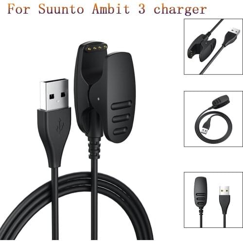 New 1m USB Charger Magnetic Cable For Suunto Ambit 3 Smart Watch Fast Charge Clip Adapter Replacement High quality Watch charger