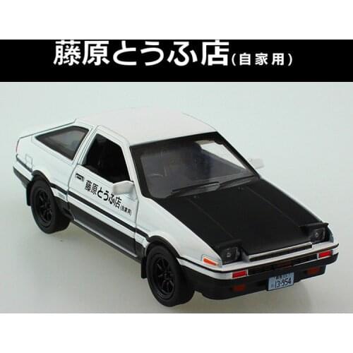 Initial D AE86 Alloy Metal Diecast Cars Model Inital Toy Car Vehicles RX7 Pull Back 1:32 Light For Children Boy Toys