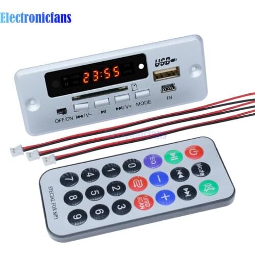 MP3 WAV U-Disk & TF Card USB Mini 5V MP3 Decoder Board Bluetooth Call Decoding Module With 2*3W Amplifier Remote Controller