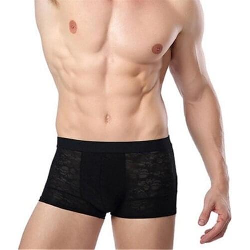 Mens multi-color silk underwear bamboo fiber boxer underwear breathable anti-static underwear