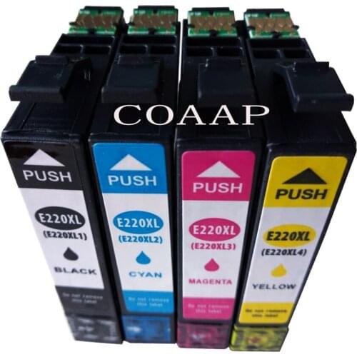 NEW LISTING 4-Pk/Pack 220 T220XL Ink Cartridge For Epson XP-320 420 424 WF-2630 2650 2660