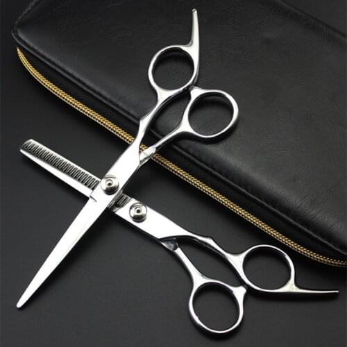Professional 6 Inch Japan 4cr Hair Scissors Cut Hair Cutting Salon Scissor Makas Barber Thinning Shears Hairdressing Scissors