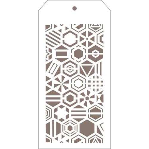 2021 New Label Tag Plastic Stencil For DIY Craft Making Steampunk Background Scrapbooking Card Paper No Metal Cutting Dies Stamp