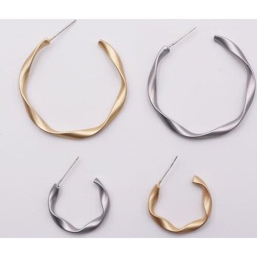 Goldr Frosted Round Women Geometric Round Earrings Alloy Fashion Jewelry Wholesale Earrings Women Mens Accessories