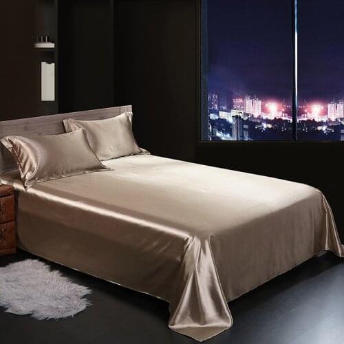 Svilelg silk flat sheet household beding cover Super soft and breathable for summer