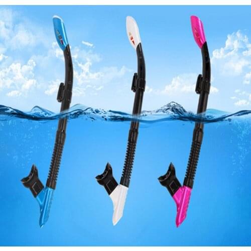 Silicone Snorkel Dry Breathing Tube Underwater Water Sports Swimming Diving Snorkeling Professional Swim Pool Air Tube #G3