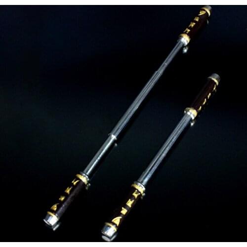 Qi Tian Dasheng Telescopic Gold Holler Bar Complement Metal Model 18cm-26cm Toys Model Decoration