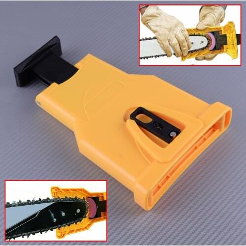 LETAOSK Chainsaw Teeth Sharpener Saw Chain Bar Grinding Tool for Woodworking 14-16 inch