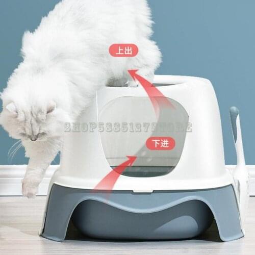 Cat Litter Basin Fully Enclosed Top Drawer Cat Toilet Large Extra Large Splash Proof Deodorant Odor Proof