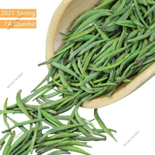 2021 Spring Queshe 7A Hingh Quality Fresh Que She Green-Tea Sparrow Tongue Tea Health Care For Lose Weight 150g Simulation Tea