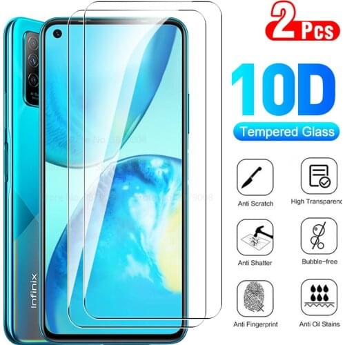 2PCS For Infinix Note 8 Phone Tempered Glass Protective ON For Infinix Note8 Note 7 Not 8 7 Safety Screen Protector Film Cover