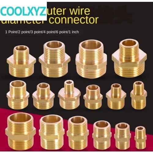 1/8 IN 1/4 IN 3/8 IN 1/2 IN 3/4IN 1 inch Thread outer wire teeth adapter reducer double outer wire directly