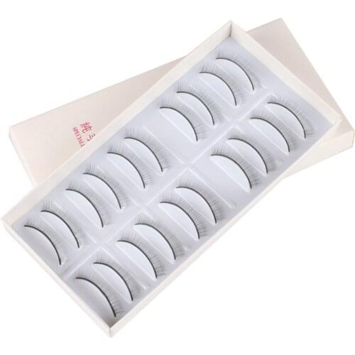 10 Pairs Makeup Handmade Natural Fashion False Eye 3D Strip Lashes Natural Thick Eyelash For Grafting Practice #226241